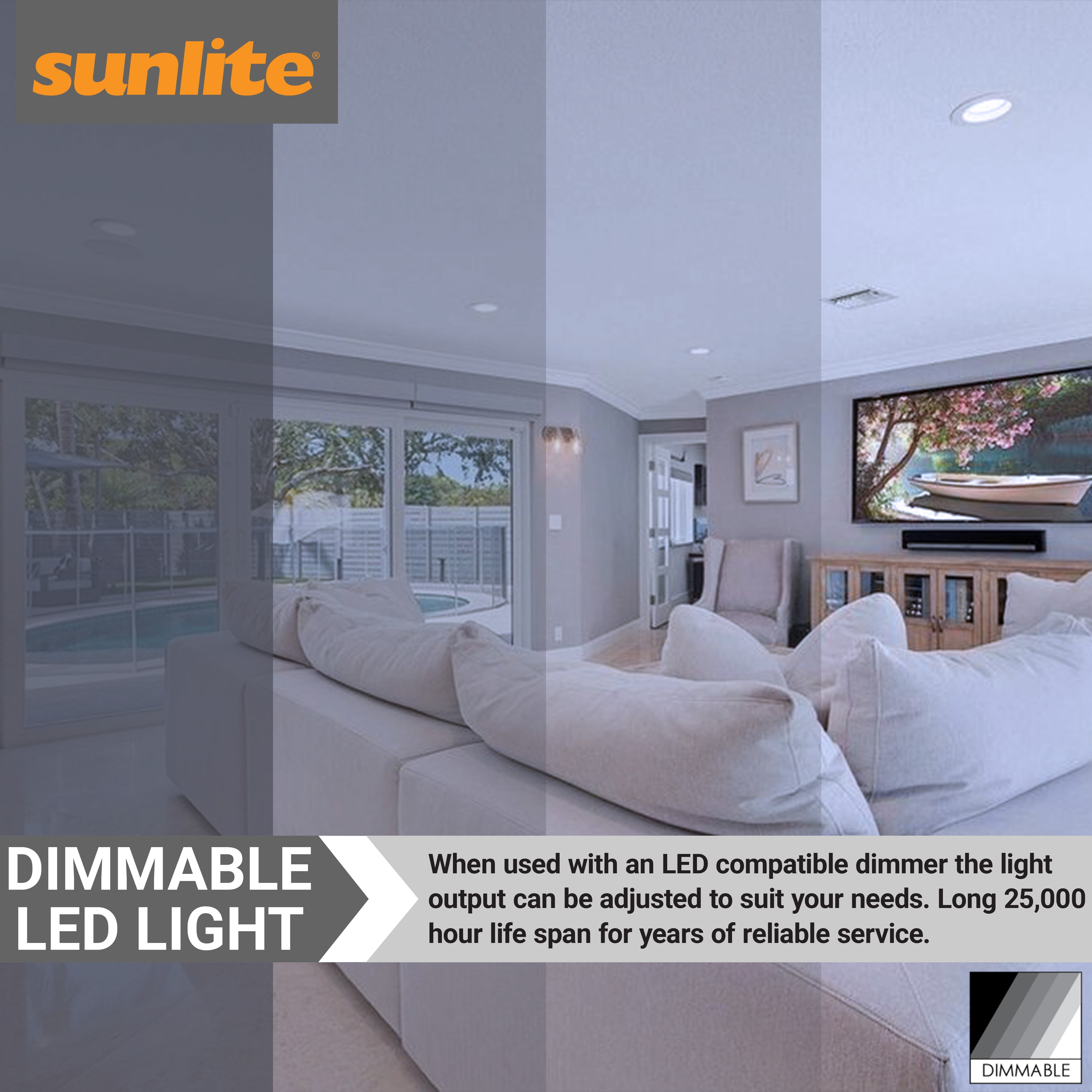 Sunlite LED PAR30 Short Neck Flood Light Bulb, 9 Watts, (75W Equivalent), 850 Lumens, Medium Screw (E26) Base, Dimmable, ETL Listed, 5000K Daylight, 6 Count