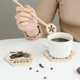 thumbnail image 6 of Bingfone Vintage Let The Adventure Begin Leather Drinks Coasters With Set Of 6,Suitable For Home Kitchen,Coffee Cup Coasters Home Gift, 6 of 9