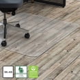 thumbnail image 4 of Lorell Hard Floor Rectangler Polycarbonate Chairmat Hard Floor, Vinyl Floor, Tile Floor, Wood Floor - 60" Length x 46" Width x 0.13" Thickness - Rectangle - Polycarbonate - Clear, 4 of 7