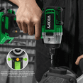 thumbnail image 3 of Kit  Llave De Impacto Inalámbrico Con 2batería Portatil Verde, 3 of 5
