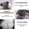 thumbnail image 4 of Mini Oso De Peluche De 6,3 Pulgadas, Juguete De Peluche Corto De Oso Encantador Con Lazo Bonito, Muñeco De Oso De Empuje Decorativo Para Colgante De Adorno, Blanco Muyoka Hogar, 4 of 7