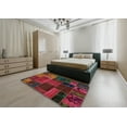 thumbnail image 4 of Ahgly Company Indoor Rectangle Abstract Cranberry Red Oriental Area Rugs, 2' x 4', 4 of 6
