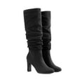 thumbnail image 4 of DREAM PAIRS Women's Slouch Knee High Boots, Round Toe Block Heel Dress Boots, 4 of 5