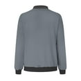 thumbnail image 5 of JGNGSHN Winter Jackets for Women Casual Zip Up Bomber Jacket Long Sleeve Lightweight Outwear with Pockets, 5 of 5
