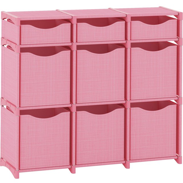 NEATERIZE 9 Cube Organizer Set of Storage Cubes Included DIY Cubby Organizer Bins Cube