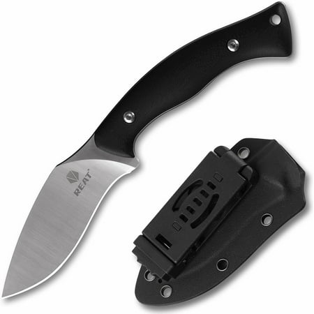 Fixed Blade Knife with Kydex Sheath 8 D2 Steel Blade with Full Tang Design Ergonomic G10 Handle Hunting Knife for Camping Survival Bushcraft