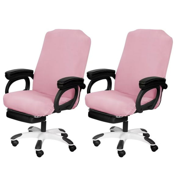 Fundas para sillas de oficina SARAFLORA, 2 unidades, elásticas, rosas