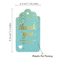 thumbnail image 5 of Inkdotpot Pack Of 50 ThankYou From The New Wedding Favor Paper Tags Craft Real Gold Foil Hang Tags, 5 of 6