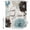 White, variant on Brown Blue Flower Shower Curtain Set with Hooks, Laugh Love Live Plant Farmhouse Water Repellent Shower Curtains for Bathroom Decor Sturdy Shower Curtain, Machine Washable 36x72 Inch