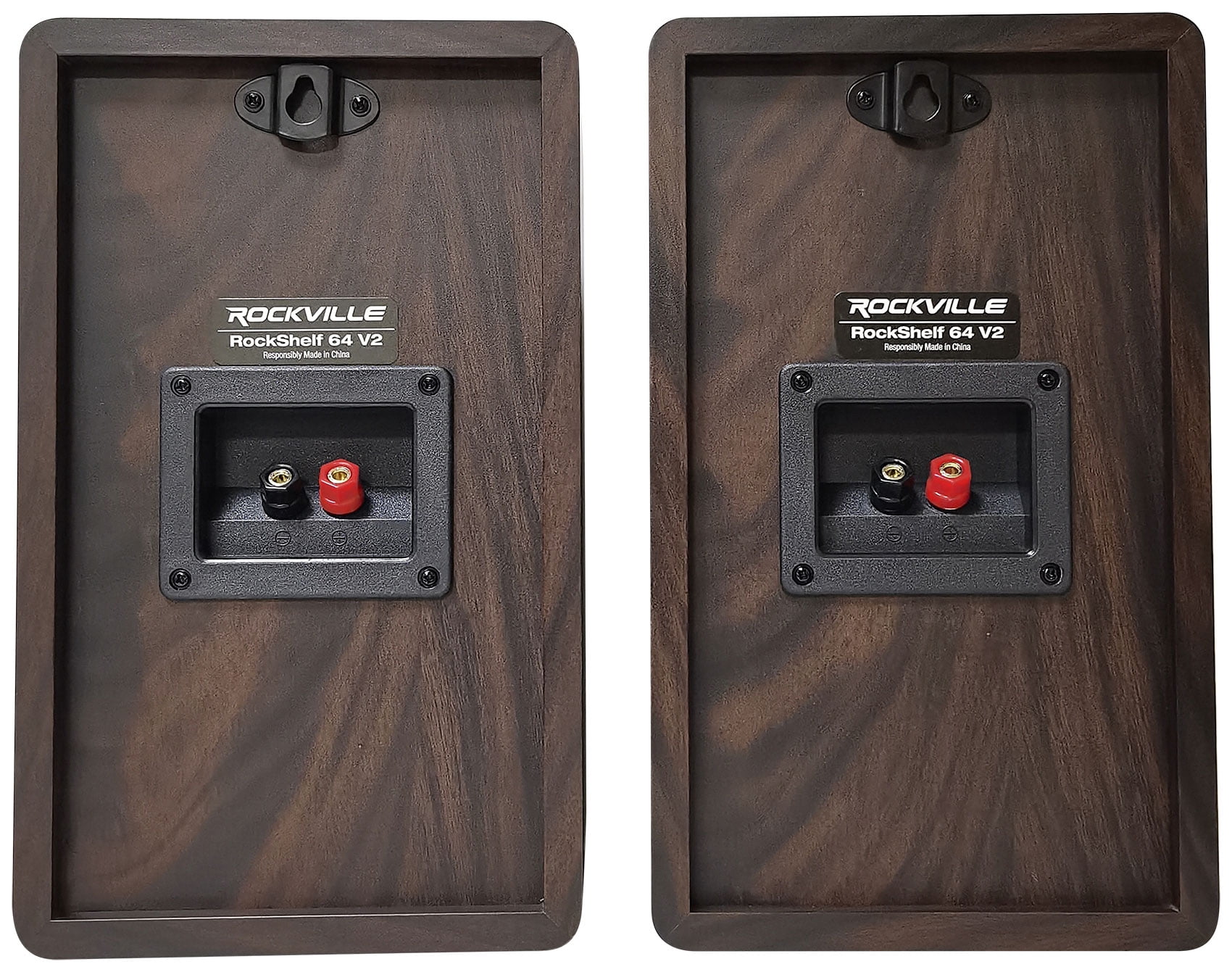 Rockville Pair RockShelf 68D V2 400W Bookshelf Speakers 8 Ohm, Kevlar Woofers, Silk Dome Tweeter, MDF Cabinet, for Home Theater and Audiophiles