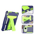 thumbnail image 7 of SaniMore Case for iPad 10th Generation 10.9" 2022, Shockproof Silicone Backplane & Rugged PC Frame Built-in Rotating Stand Pen Holder Anti-drop Heavy Duty Protective Case for iPad 2022, Navy & Green, 7 of 7