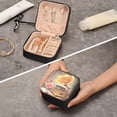 thumbnail image 7 of GZHJMY Retro Phonograph Travel Jewelry Case, Portable Small Jewelry Box, Necklace Earrings Travel Jewelry PU Leather Box, Christmas Gift for Women Girl for Necklace Bracelet Earrings Rings, 7 of 7