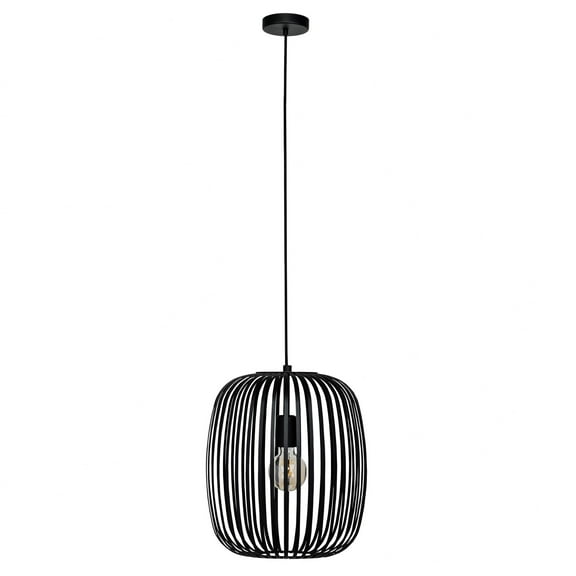 900494A-Eglo Lighting-Romazzina - 1 Light Pendant-15.24 Inch Tall and 12.76 Inch Wide-Black Finish