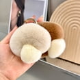 thumbnail image 4 of Colorful Plush Mushroom Keychain Fuzzy Faux Rabbit Fur Car Key Ring Holder DIY Keychain Pendant Decoration Backpack Ornament Birthday Gift, 4 of 7