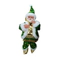 thumbnail image 4 of Papá Noel trepador, adorno navideño musical para el , decoración navideña creativa, Papá Noel eléctrico con cuerda para la pared del hogar, regal Verde, 4 of 8