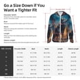 thumbnail image 5 of Lsque Moonlit Night Sky Wolf UPF 50+ Lightweight Sun Protection Men's Women's Long Sleeve Shirt, Hoodie Performance -X-Large, 5 of 9