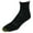 Black, variant on Men's Gold Toe 3451P Cushioned Tech Quarter Socks - 6 Pack (White O/S)