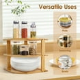 thumbnail image 6 of Tcwhniev 3 Tier Cabinet Organizer Shelf for Kitchen Storage Sturdy Plate Organizer Bamboo Corner Shelf Dish Rack for Cabinet Countertop Space Saver, 6 of 8