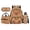 Boba Capybara, variant on 4 Piece Kids Backpack And Lunch Box Set, Leopard Capybara 17 Inch School Backpack, Back to School Supplies for Boys Girls Ages 8-15 Elementary Middle High School