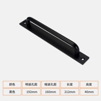 2 Pieces Door Handle Pulls Heavy Duty Hardware Drawer Bedroom Glass Wood Aluminum Alloy Sliding Doors Knob Doorknob for Furniture Closet