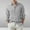 Grey, variant on Gspmoly Tshirts Shirts for Men, Men'S Cotton and Linen Solid Color Fashion Long-Sleeved Lapel Top/Shirt Summer Tops up to 70% Off