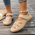 thumbnail image 2 of Xfvqtps Womens Flat Sandals Closed Toe Slip on Shoes with Hook and Loop Strap for Spring Summer Breathable Comfort Fisherman Sandals, 2 of 9