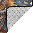thumbnail image 4 of Shaggy Area Rug, Colorful Owl Tattoo Art Rugs for Living Room Bedroom Non Slip Door Mat Indoor Carpet Machine Washable Nursery Home Decor Floor Mats for Entryway 60x39in, 4 of 5