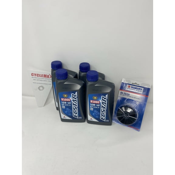 OEM 2003-2018 Suzuki AN650 Burgman 10w40 Oil Change Kit