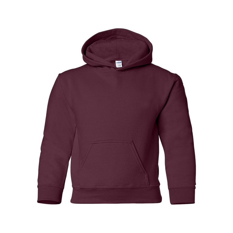 Gildan Heavy Blend Youth Hooded Sweatshirt 18500B Maroon Size XS