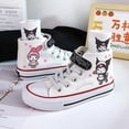 thumbnail image 3 of Kuromi zapatos para niños dibujos animados lindo 2024 zapatos de lona de alta calidad estudiante de padres e hijos princesa niños de mediana edad niñas de escuela primaria, 3 of 4