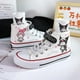 thumbnail image 3 of Kuromi zapatos para niños dibujos animados lindo 2025 zapatos de lona de alta calidad estudiante de padres e hijos princesa niños de mediana edad niñas de escuela primaria, 3 of 4