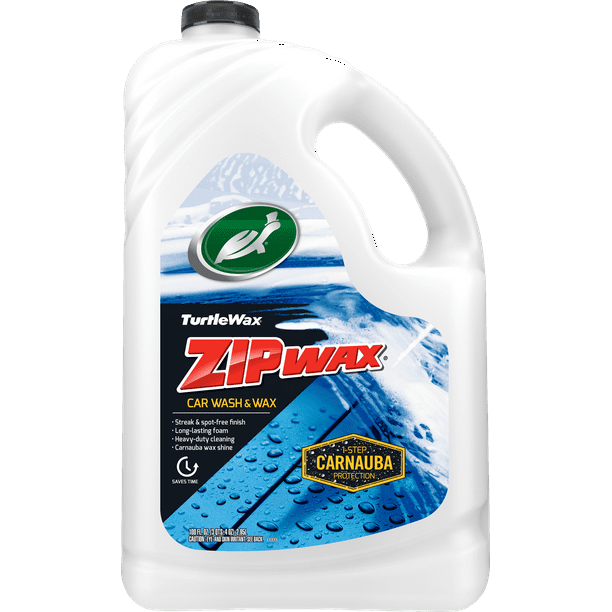 Turtle Wax 53870 Zip Wax Quick and Easy Car Wash and Wax, 100 oz