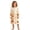 Light Yellow, variant on ZHOGXU Casual Halloween Themed Long Sleeve O Neck Robe Pumpkin Printed Ruffle Sleeve Kids Girls Loungewear Bedtime Comfortable