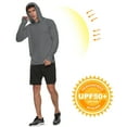 thumbnail image 3 of FEDTOSING Men's UPF 50+ Long Sleeve Shirts Sun Protection SPF/UV Fishing Hoodie T-Shirts Gray, 3 of 6