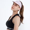 thumbnail image 4 of Outdoor running sports sunscreen empty top hat Breathable quick dry visor hat female-Light purple, 4 of 5