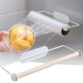 thumbnail image 2 of MOPOOR Multifunctional Wrought Iron Rack Absorbent Paper Plastic Wrap Rack Rag Roll Paper Rack Paper Towel Holder Dispenser Under Cabinet Paper Roll Holders for Kitchen Bathroom, 2 of 9