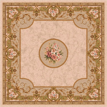 Milliken Pastiche Montfluer Ecru Brown Area Rug