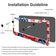 thumbnail image 4 of License Plate Frame Stars And Stripes American Flag Truck License Plate Cover Frame 2 Pcs Set Patriotic July 4th Quality Aluminum License Plate Cover for Women Men Auto Decoration Hardware, 4 of 6
