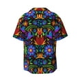 thumbnail image 2 of KLL Colorful Floral Print Men's Shirt Short Sleeve Button Down Summer Cuba Beach Shirts- X-Large, 2 of 7