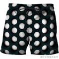 thumbnail image 1 of Pantalones cortos de playa para hombre, informales, con ilusión óptica, estampado 3D, de secado rápido, producto a la moda, novedad de verano Fivean unisex, 1 of 2