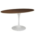 thumbnail image 2 of 60" Oval Walnut Dining Table, 2 of 4