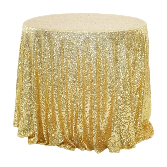 Round Tablecloth Glitter Wedding Glitter For Wedding Parties 47x47 Inches In A Variety Of Colors