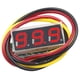 thumbnail image 2 of Voltímetro 3 cables Probador de voltaje digital 0-100V 0.28 pulgadas Mini DC Rojo, 2 of 2