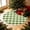 Green, variant on Edgtyos Christmas Plaid Round Tree Skirt, Black White Check Rubber Back Non Slip Waterproof Fabric Floor Cover, Xmas Tree Base Living Room Decor