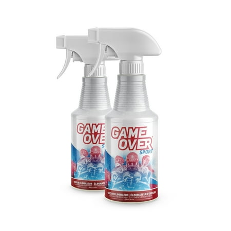 2 Pack : Biotech Odor Eliminator Spray - 2 x 500 ml - for Smelly Feet, Shoes, Clothes, Sport Equipment by Game