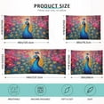 thumbnail image 3 of Coolnut A Colourful Peacock Plush Pillowcase, Luxury Soft King Pillow Case for Hair and Skin, Standard Size Pillow Covers with Zipper Closure, 21x54in Home Decor Gifts, 3 of 7