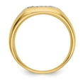 thumbnail image 2 of 14K Yellow Gold Ring Band Men's Diamond Round Mens, Size 8, 2 of 5