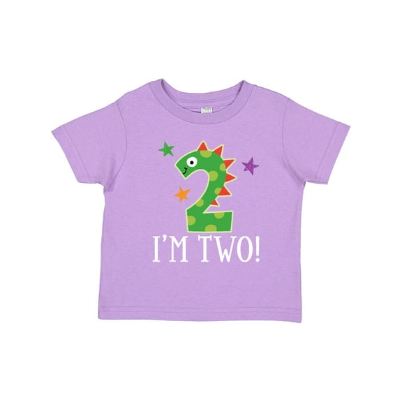 Inktastic 2nd Birthday Dinosaur Party 2 Year Old Boys or Girls Toddler T-Shirt