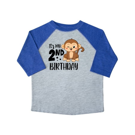 

Inktastic Monkey Its My 2nd Birthday Gift Toddler Boy or Toddler Girl T-Shirt