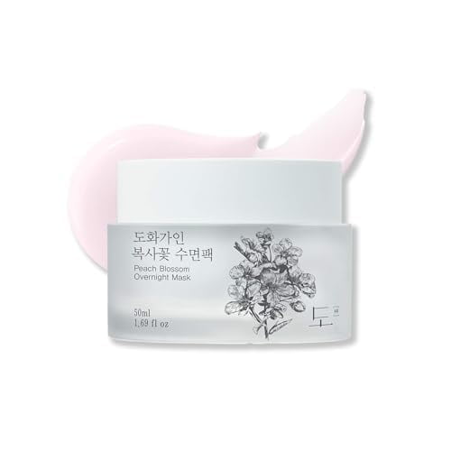 House of Dohwa Peach Blossom Overnight Mask l Vitamina C Rejuvenecedora Hidratante l Producto de Corea - 1.69 fl. Onz